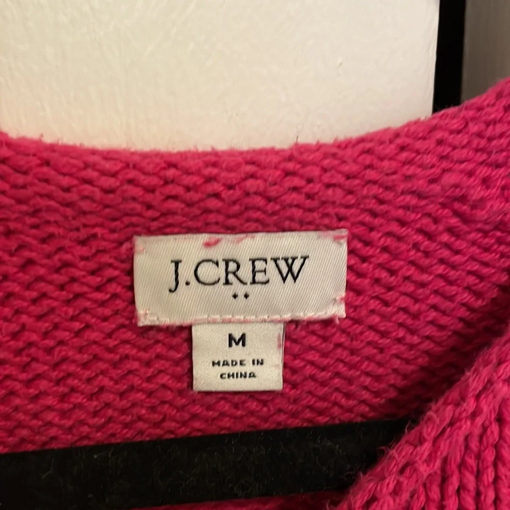 J. Crew Hot pink sweater